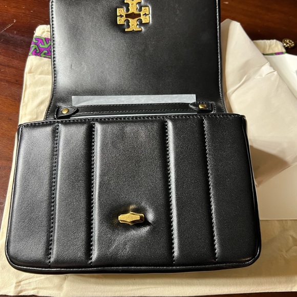 Tory Burch Kira Chain Quilted black NEW - Picture 9 of 13